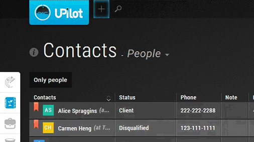 Contacts - How to select a view